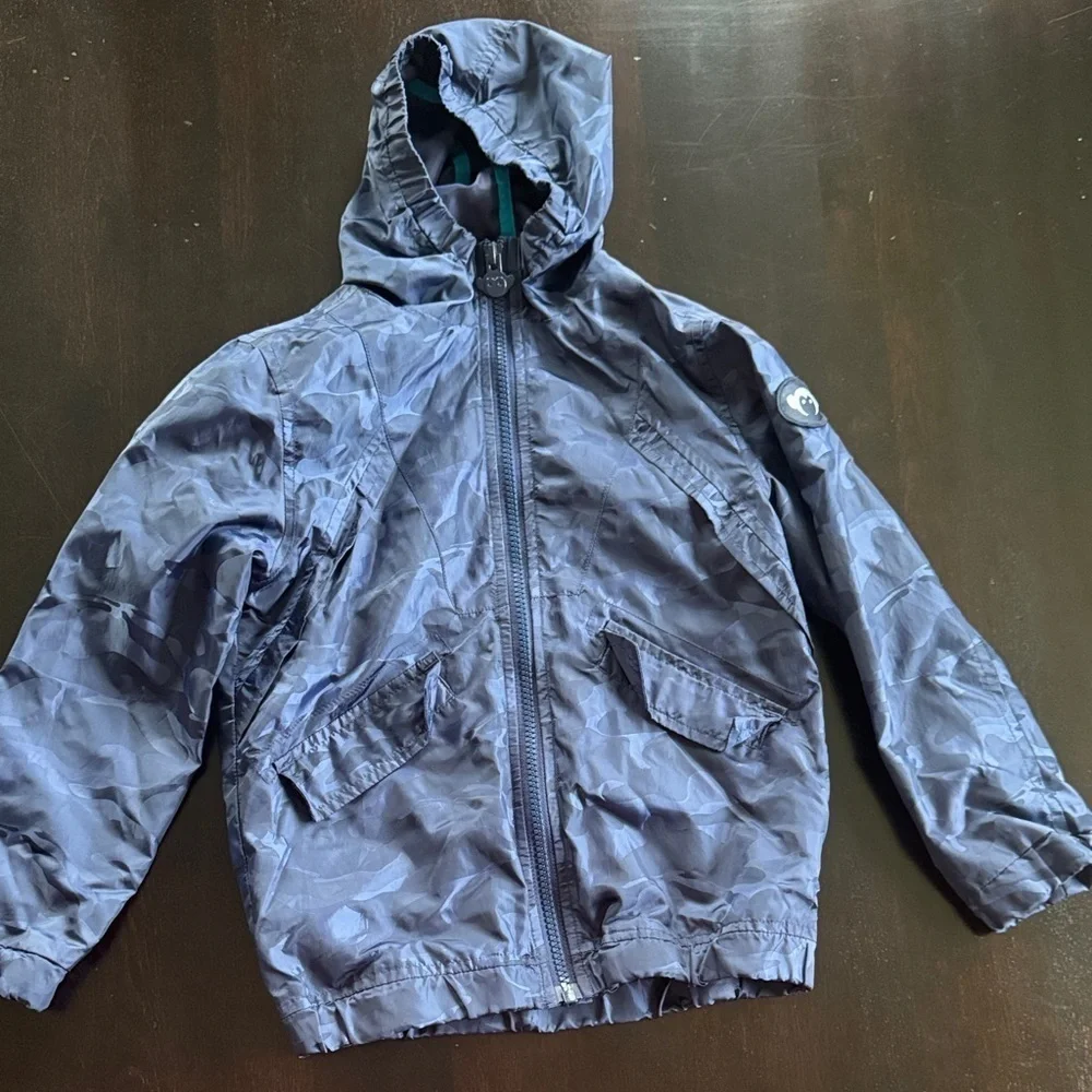 Appaman Navy Kids Raincoat with Hood